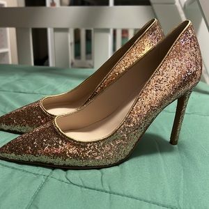 Gold leather glitter pointed pumps SOPHIA WEBSTER pointed toe Size 36 (6)